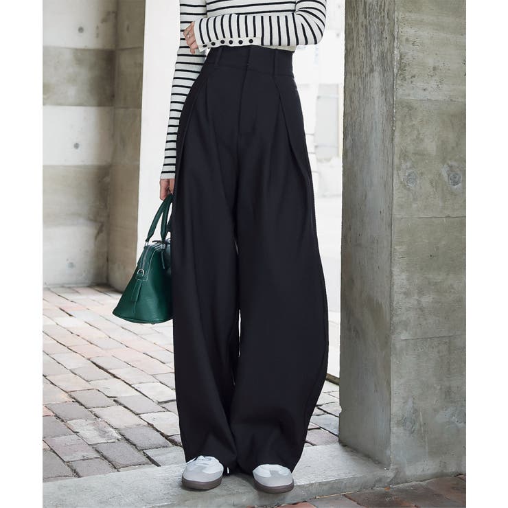 ダブルタックバレルレッグカーブパンツ［M4149］[品番：KO000014834