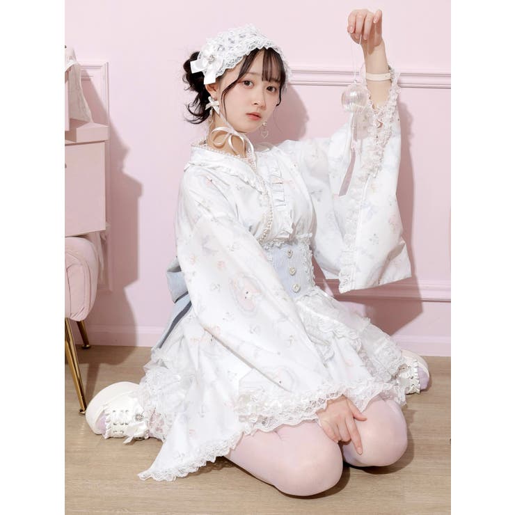 うさぎさんチュールフレア浴衣ドレス[品番：PLMW0014657]｜NOEMIE