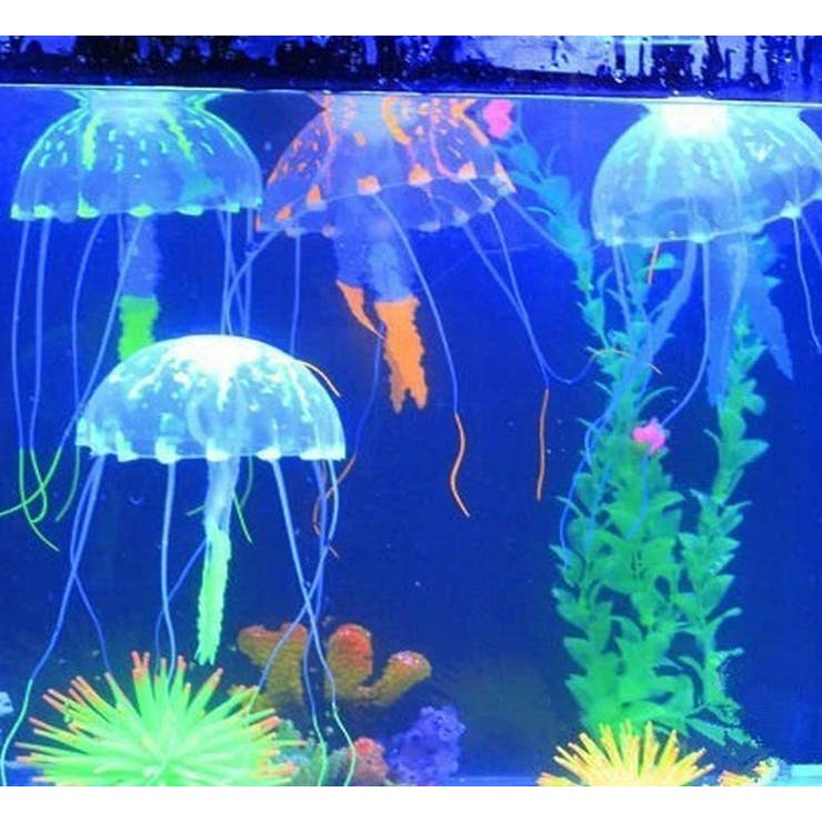 人工クラゲ 水槽レイアウト アクアリウム[品番：FQ000196664]｜PlusNao