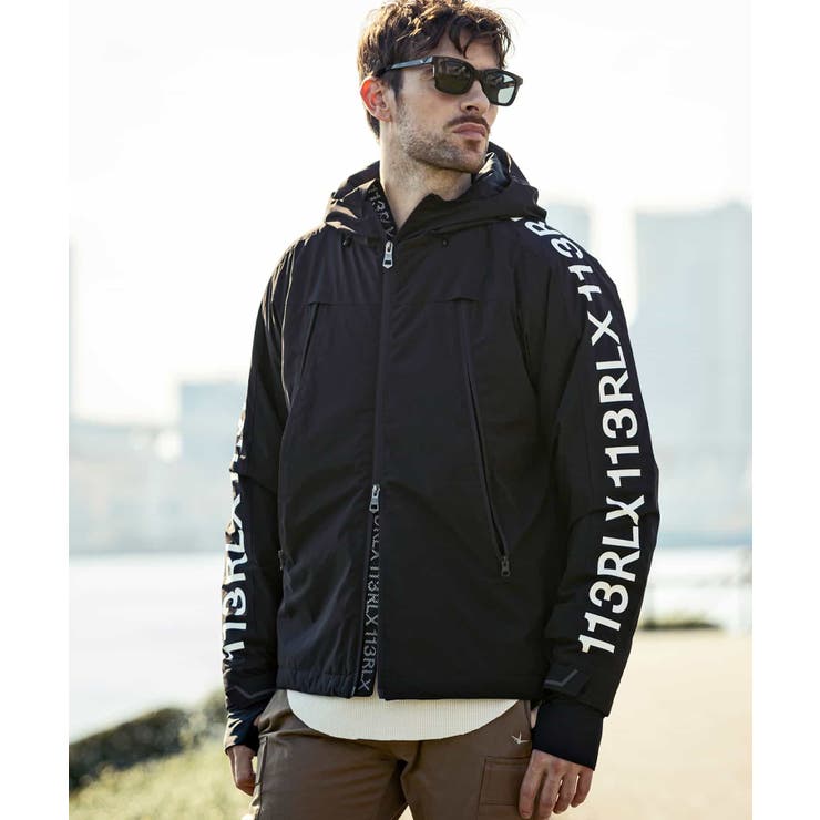 1PIU1UGUALE3 RELAX スリーブロゴマウンテンパーカー[品番