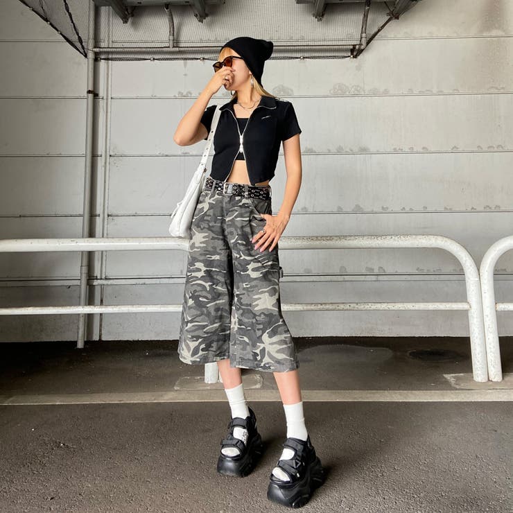 迷彩ハーフパンツ[品番：NHGW0005872]｜non-hedge （ノンヘッジ）の