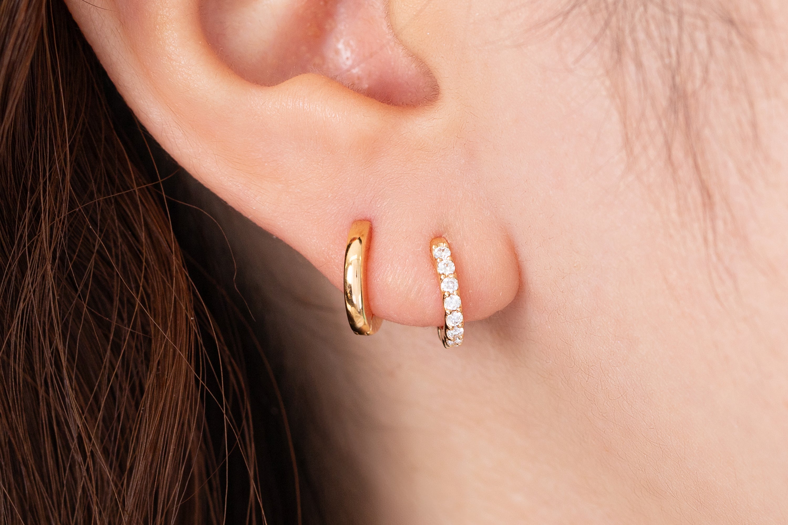 2月12日発売 K18/Pt「クラリナ フープ スモール」ピアス(片耳用