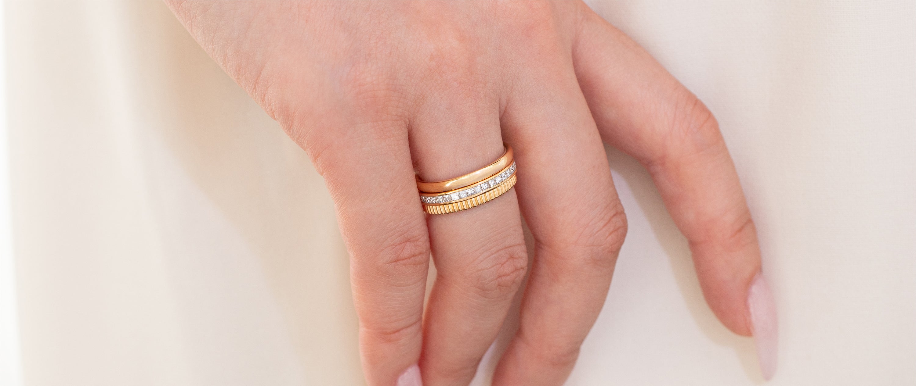 K18/Pt「デセント フルエタニティ」リング｜【オレフィーチェ】Orefice