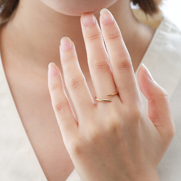 K18/Pt「アロトラーレ」リング｜【オレフィーチェ】Orefice