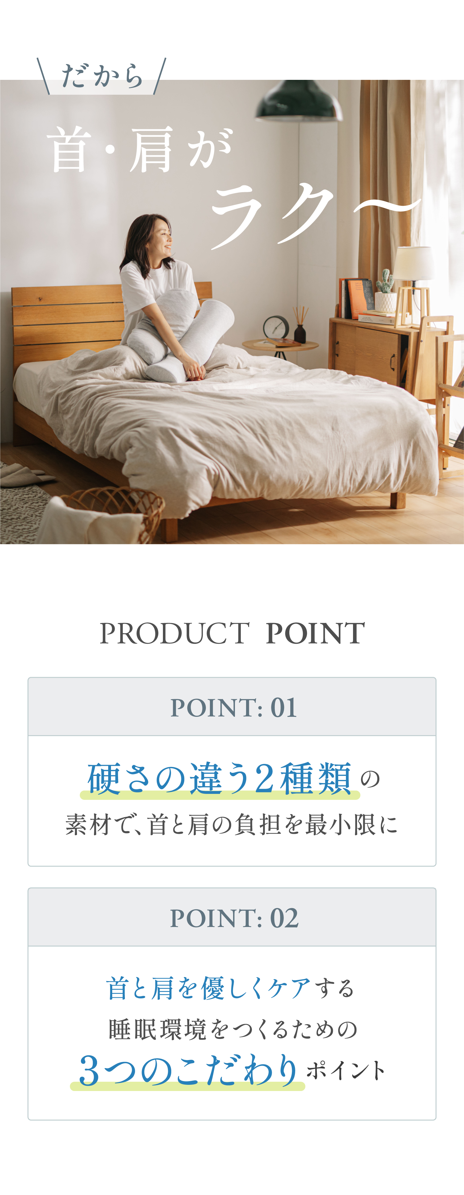 公式】首と肩のことだけを考えたダブル枕PLUS | 高め・低め・柔らかい