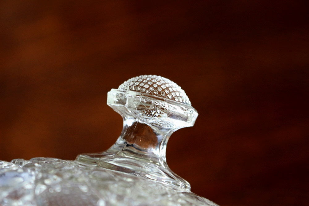 飴色に変化したガラスが美しいチーズドーム（直径15cm） フランス