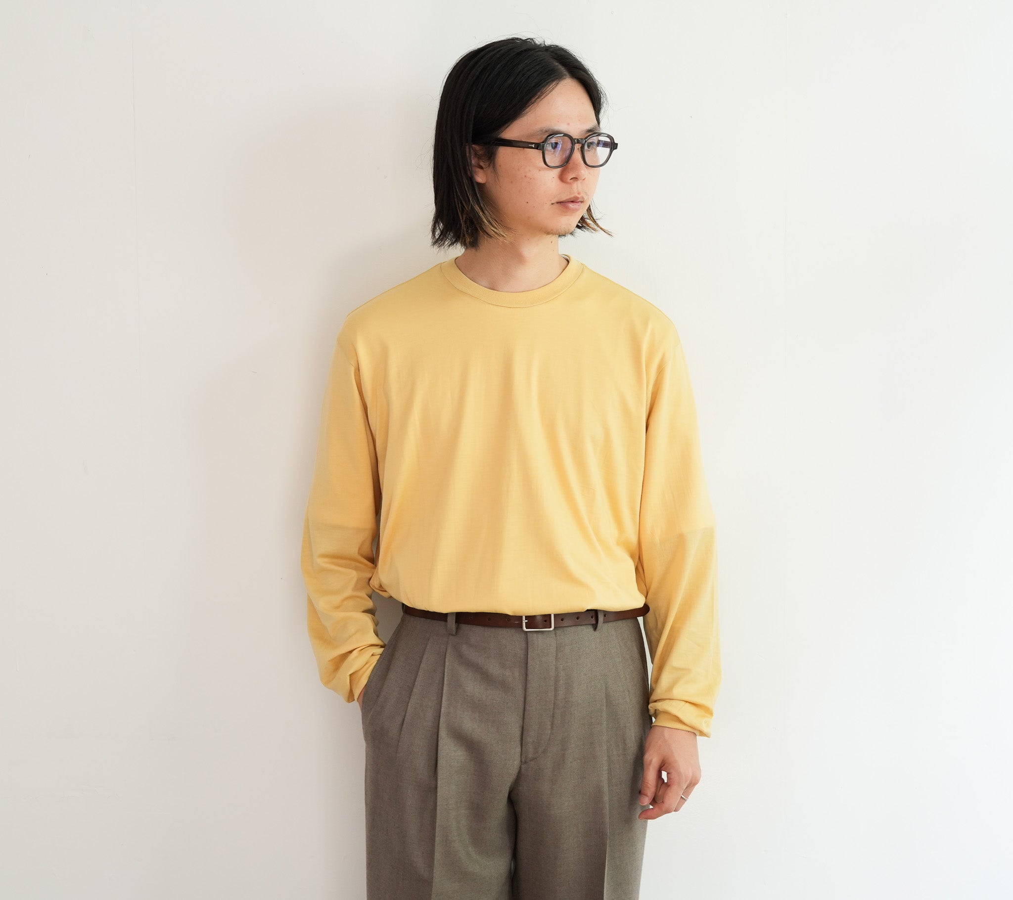 AURALEE WOOL SOFT JERSEY L/S TEE – Chum!
