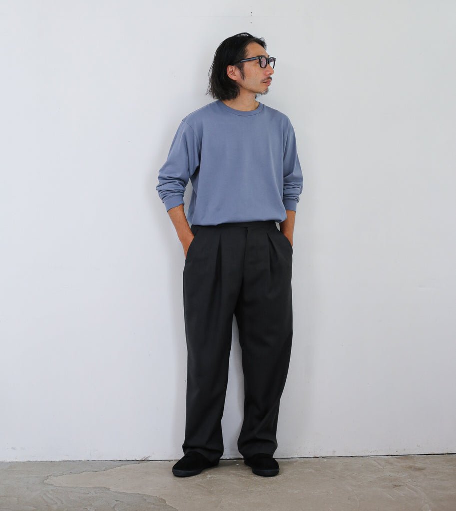 AURALEE LUSTER PLAITING L/S TEE / NEW COLOR – Chum!