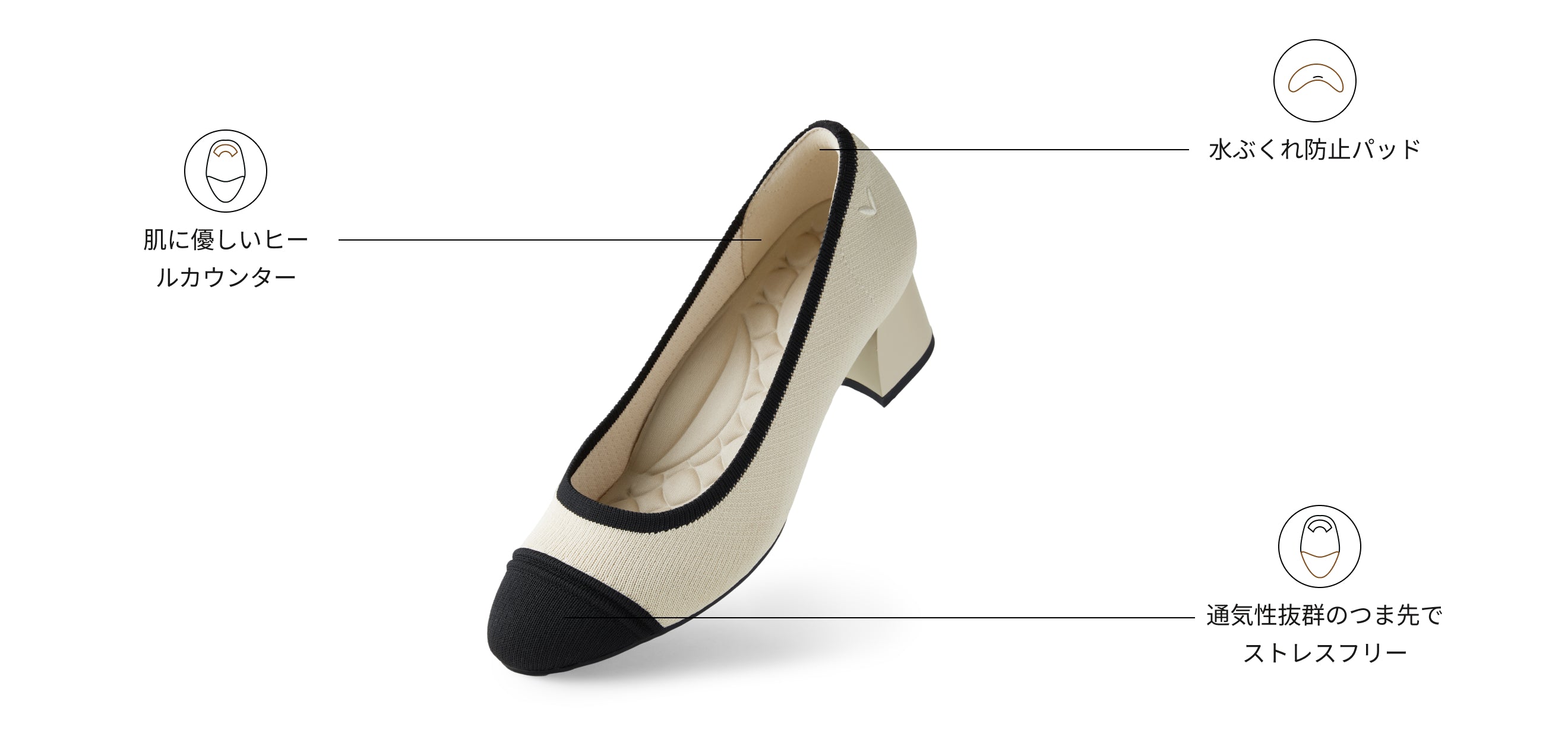 Julie Pro] ラウンドトゥ チャンキーヒール パンプス – VIVAIA JAPAN