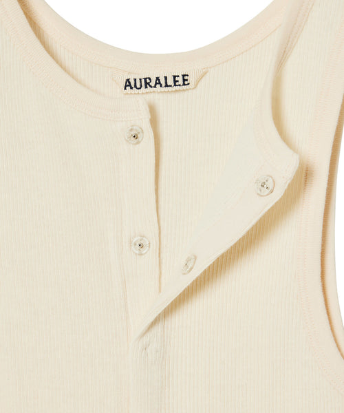 AURALEE(オーラリー)】AURAL ORGANIC SOFT RIB TANK (トップス