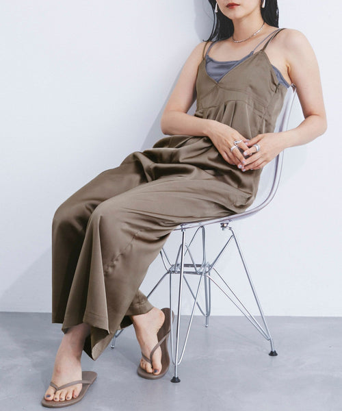 CE'E_SE'E(シーシー) / マットサテンキャミサロペット (オールインワン