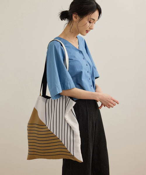 ROPÉ(ロペ) / 幾何学柄シルクトートバッグ (バッグ / トートバッグ