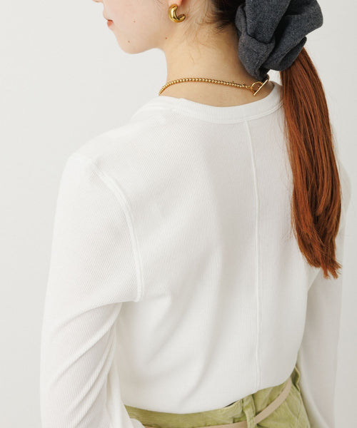 ADAM ET ROPÉ FEMME(アダム エ ロペ ファム) / カフスフレアーリブプル