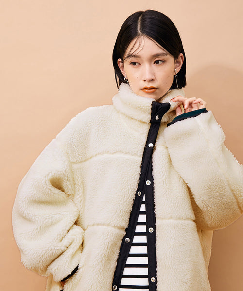 ADAM ET ROPÉ FEMME(アダム エ ロペ ファム) / リバーシブルボア