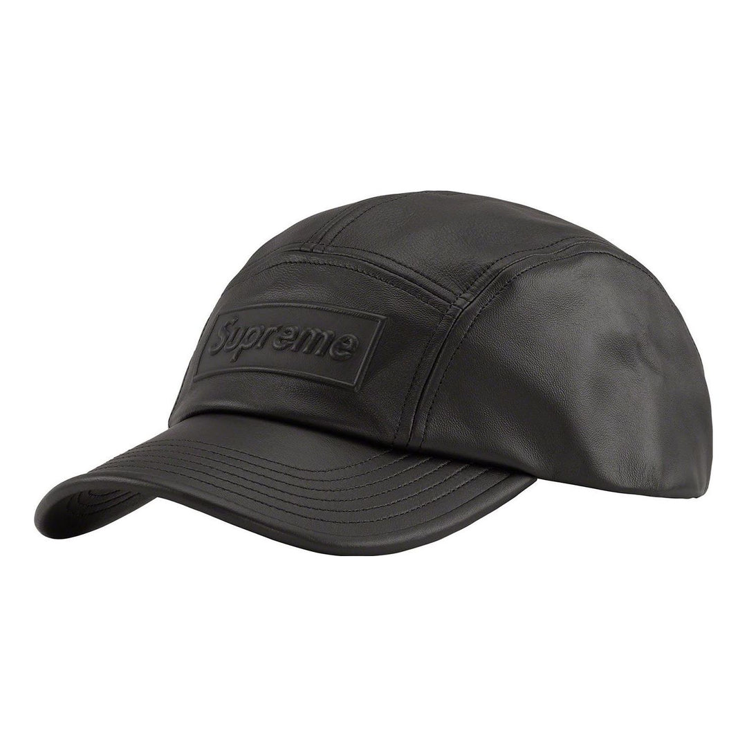 Supreme GORE-TEX Leather Camp Cap 'Black' SUP-SS22-782
