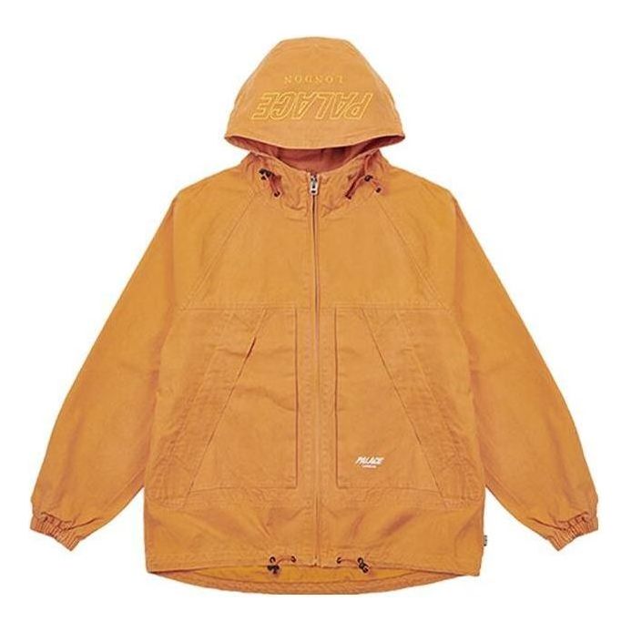 Palace FW22 Washed Cotton Hooded Jacket 'Orange' P22JK223