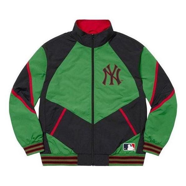 Supreme x New York Yankees Track Jacket 'Green Black' SUP-FW21-150