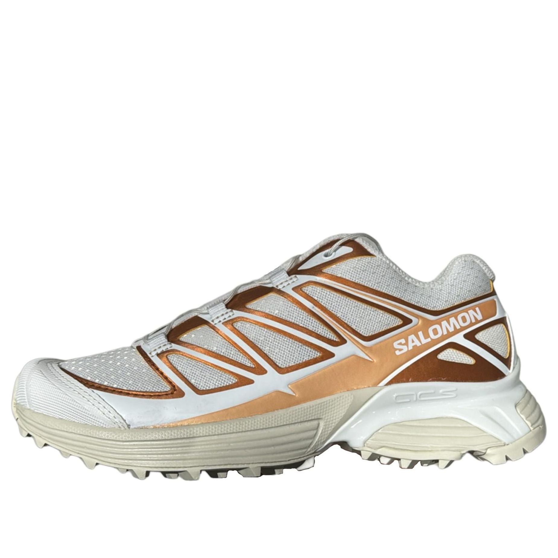 SALOMON XT-Pathway Metallic Sneakers 'White Ftw Copper Almond Milk
