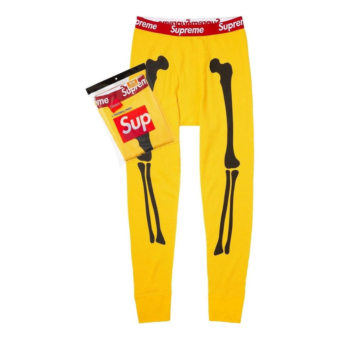 Supreme x Hanes Bones Thermal Pant (1 Pack) 'Yellow' FW25A30-YELLOW