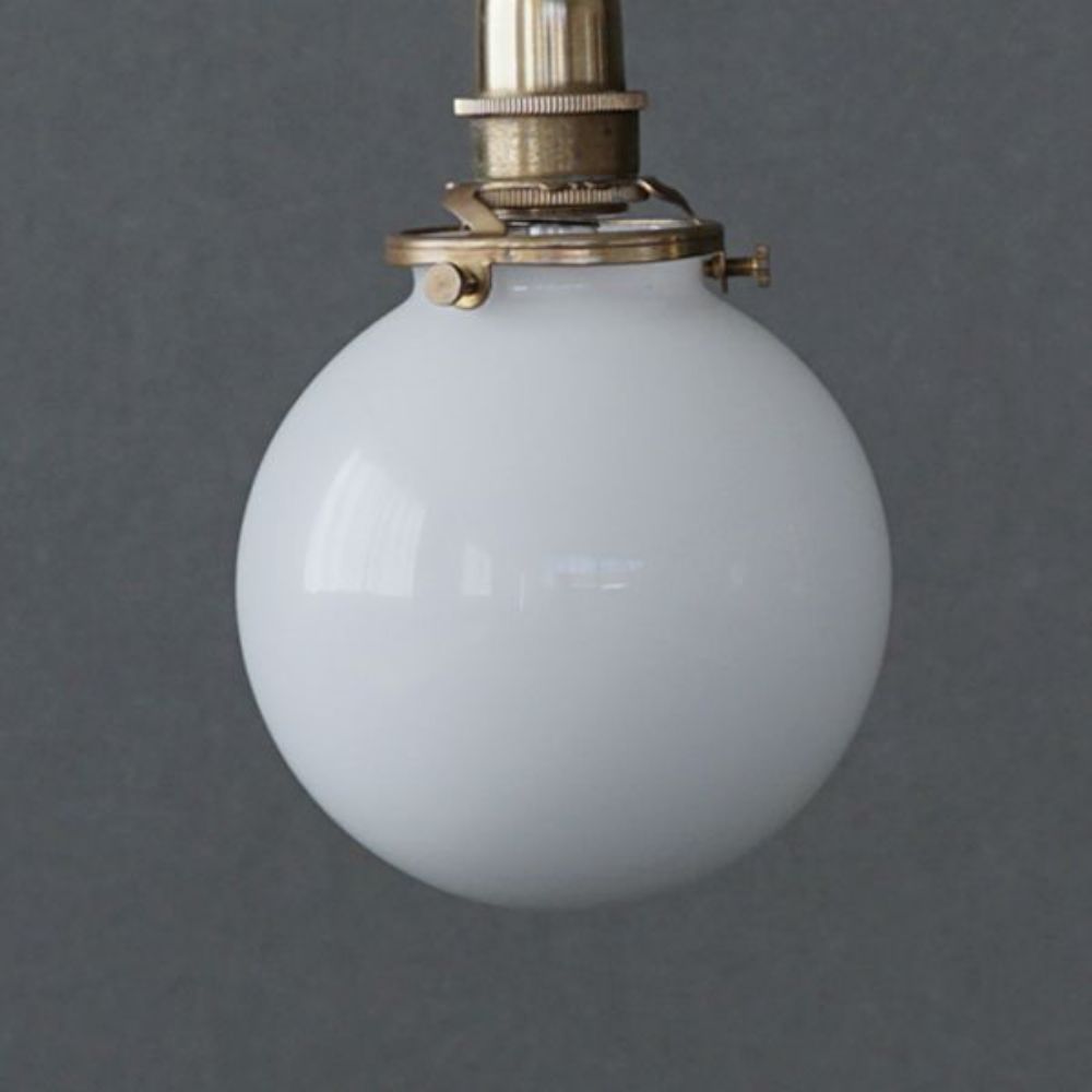 ミニガラスシェード ラウンド ホワイト【灯具A】 AX1-HS3307