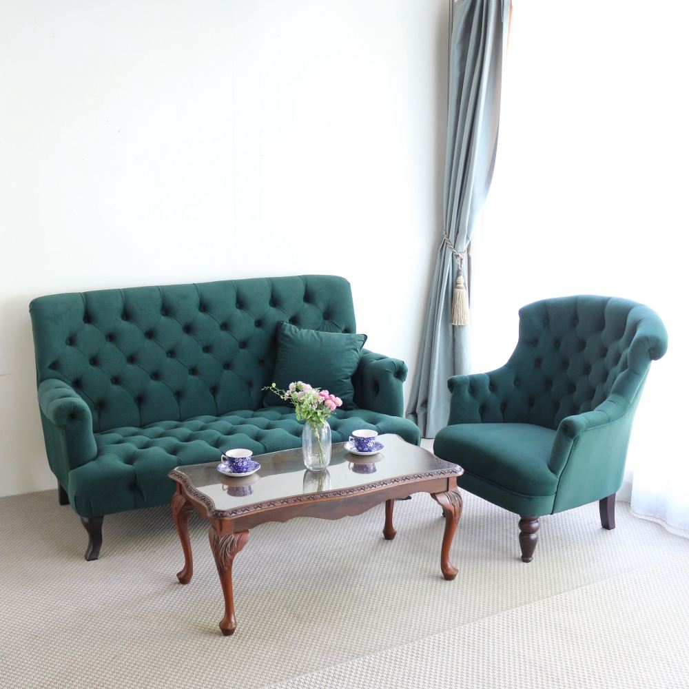 仁☆70年代 昭和レトロ ダークグリーン 1人掛けソファ 仁様専用☆70