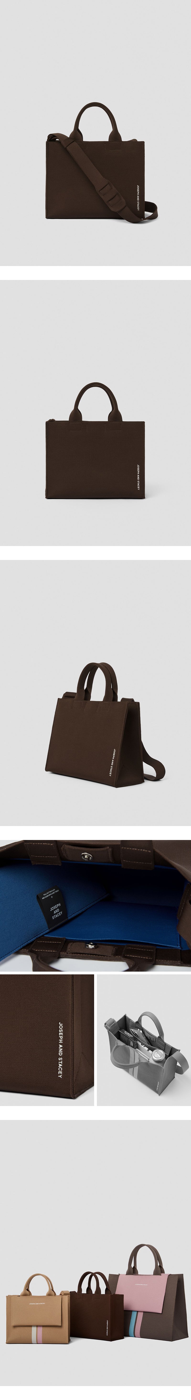 LPKラティスニットトートバッグ(M)デュアルシナモンブラウン