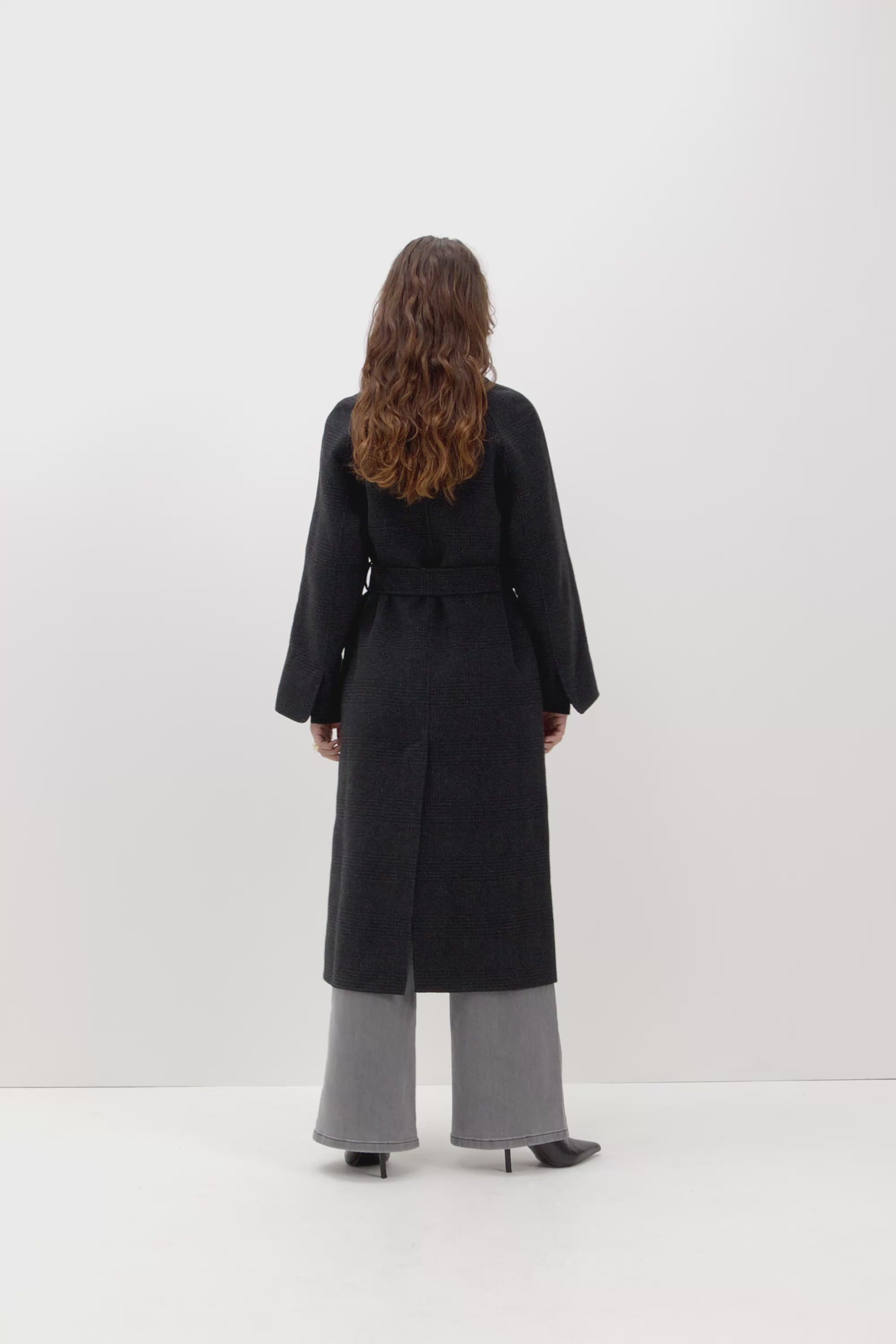 Shop Check Wrap Coat | Unison Label