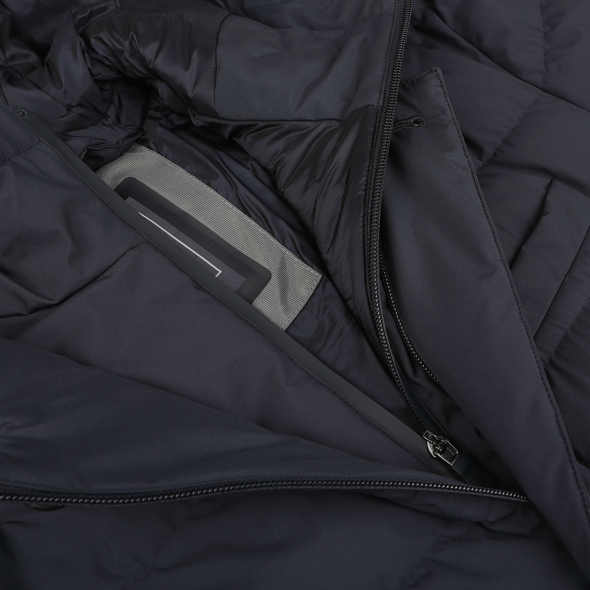 Herno | Navy Blue Nylon Gore-Tex Laminar Coat | Fine Menswear