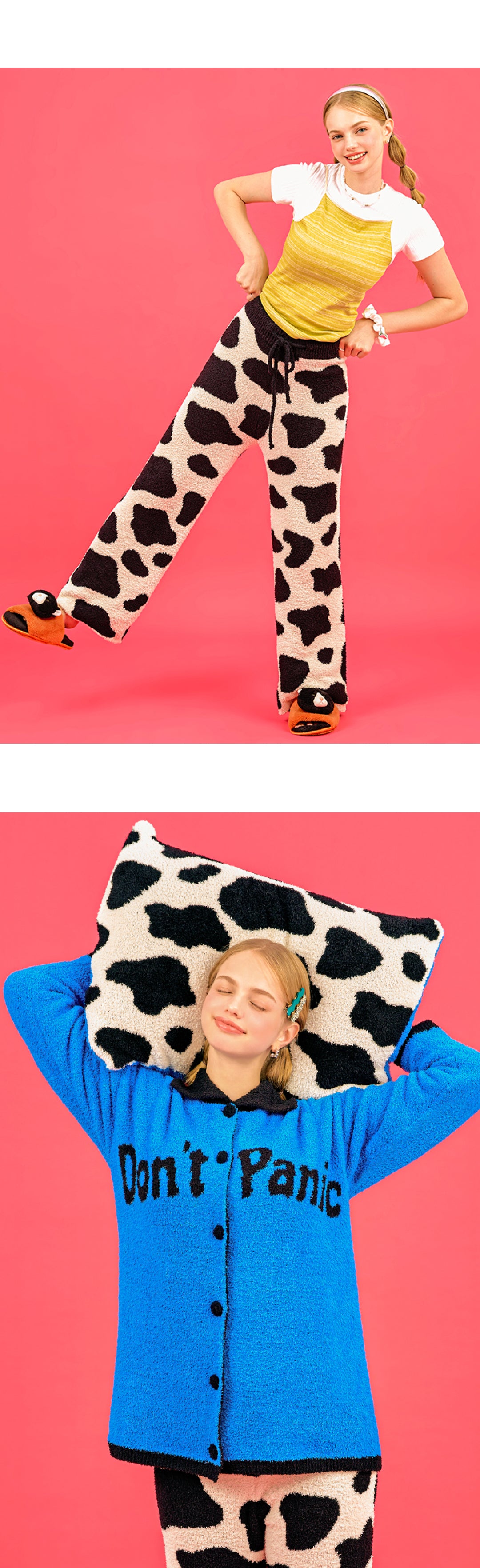 パジャマ上下セット(長袖) - Don't Panic