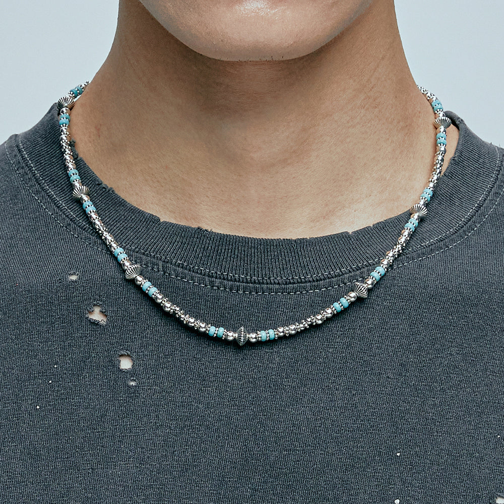 navajo ターコイズビーズネックレス - KND | 60% - アジアファッション通販