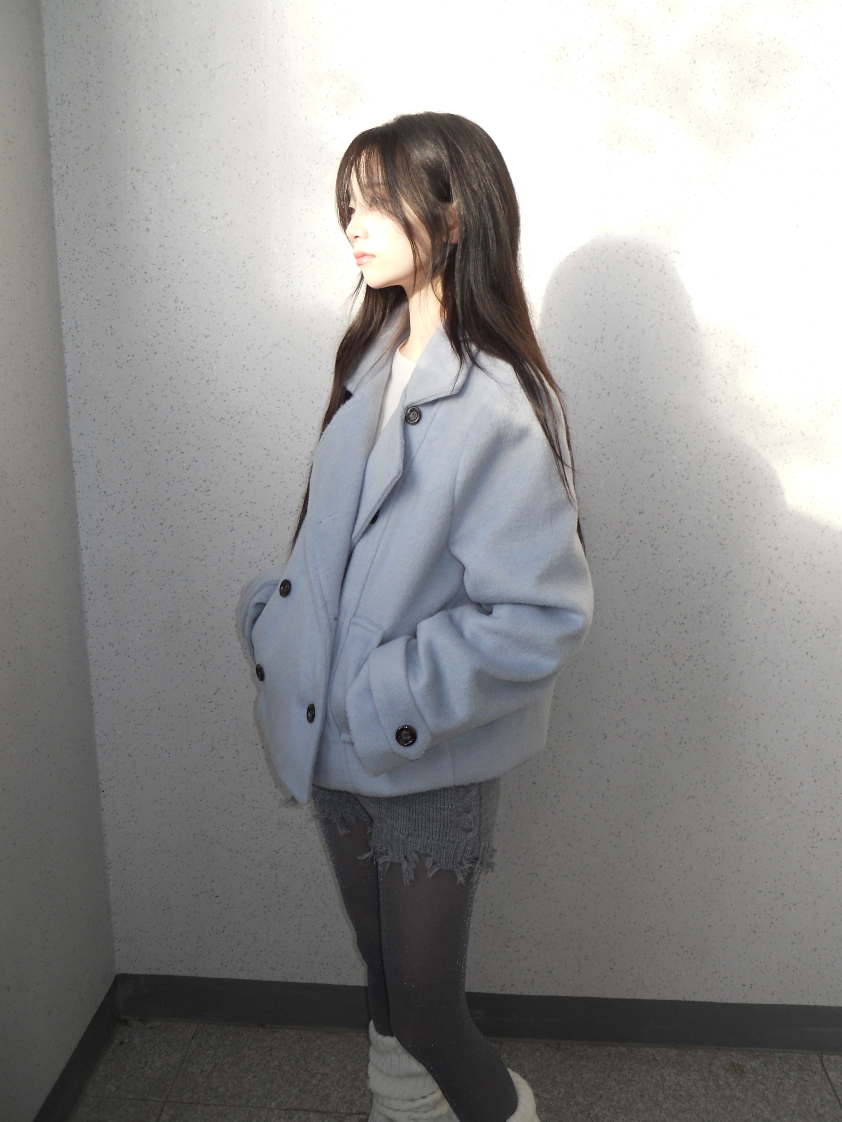 ノアダブルショートコート - ZELENA | 60% - アジアファッション通販