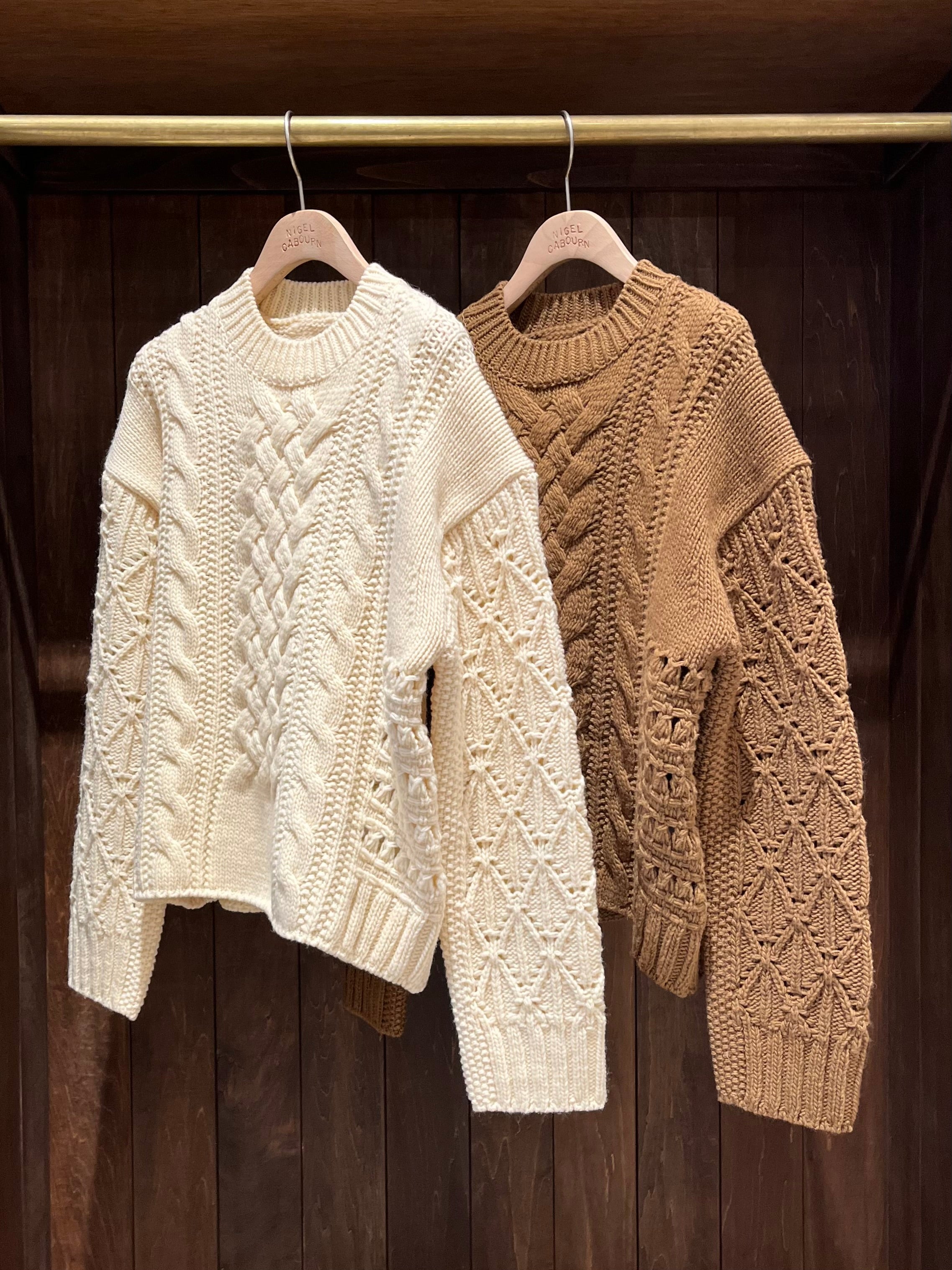 Symbol of Winter》MIX CABLE CREW NECK / MIX CABLE CAPE – Nigel Cabourn