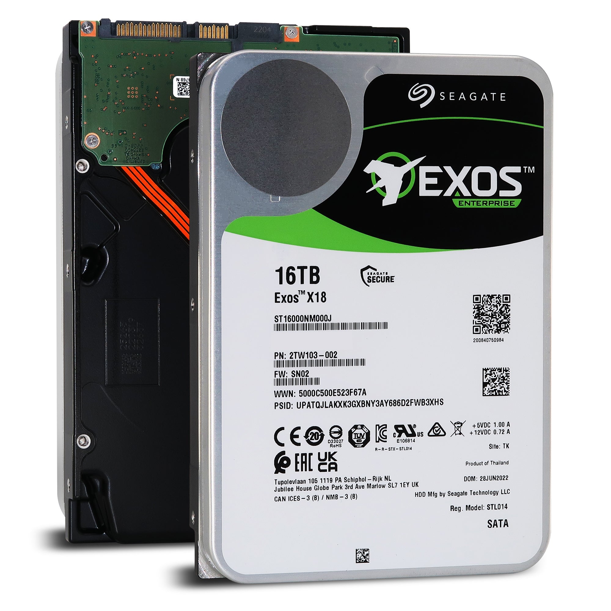 Seagate Exos X18 ST16000NM000J 16TB SATA 3.5