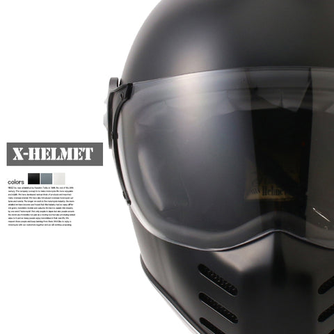 RIDEZ Xヘルメット バイク用フルフェイスシールド付き マッドブラック