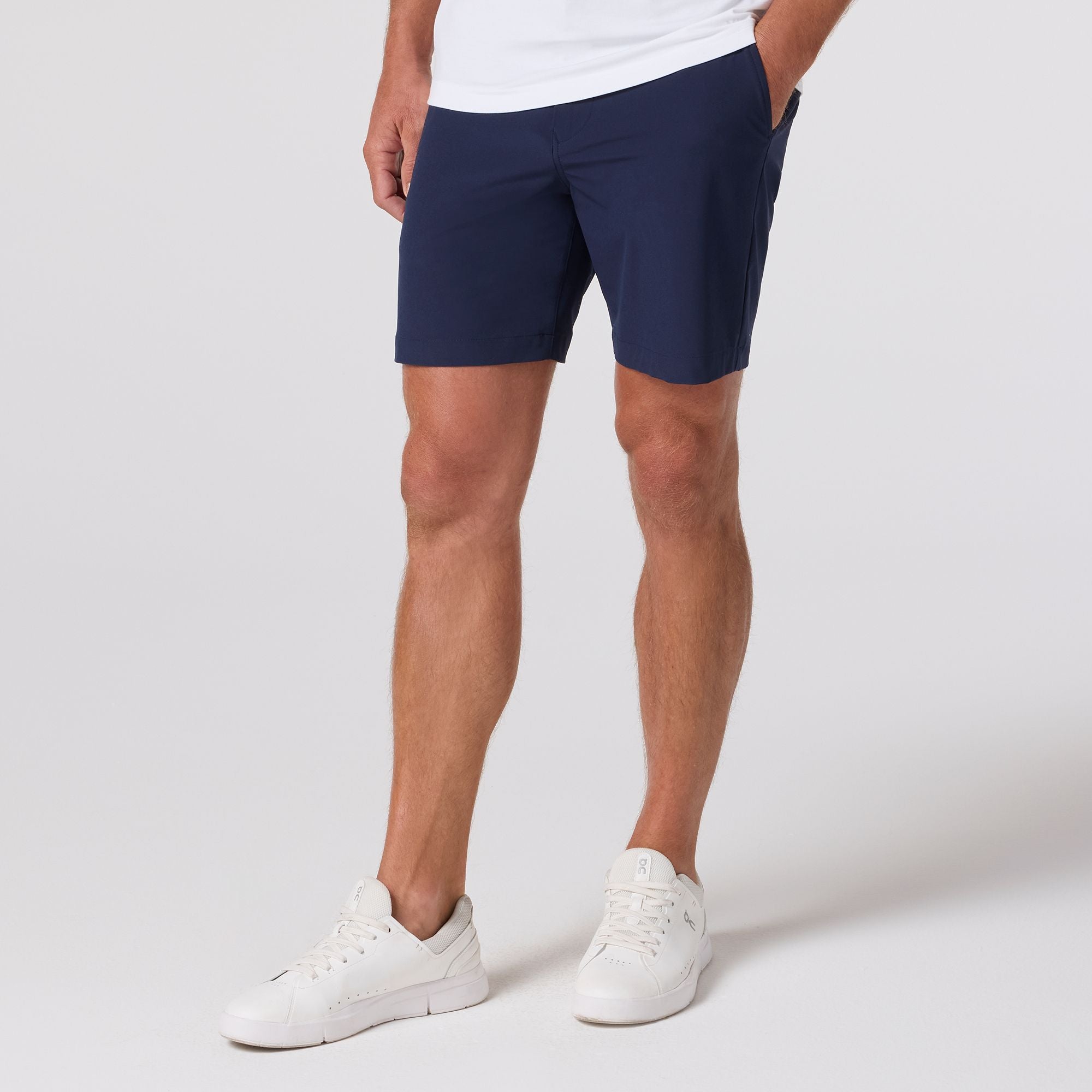 Navy Solid Helmsman Shorts | Mizzen+Main