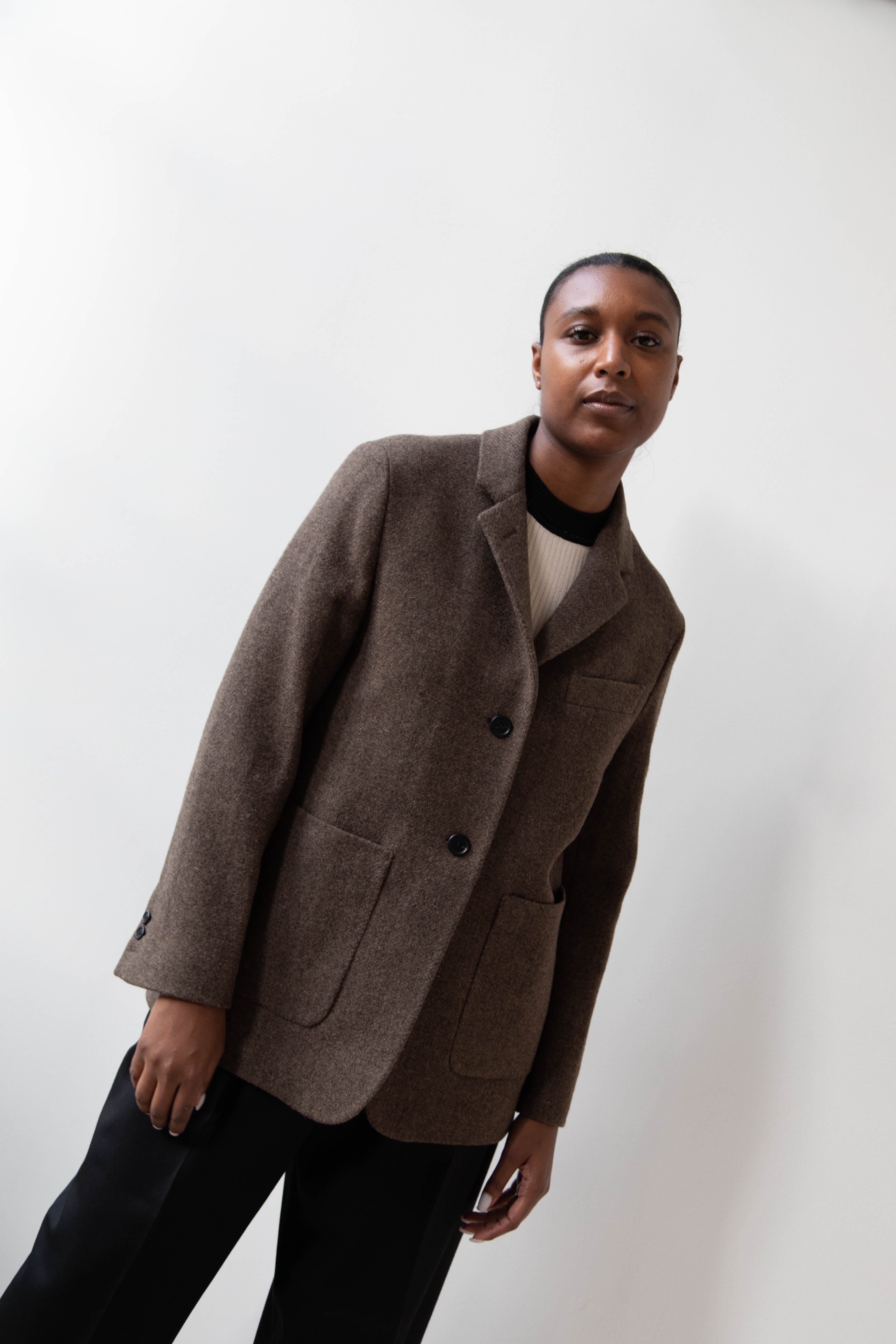 rennes — Margaret Howell | Welt Pocket Blazer in Harris Tweed