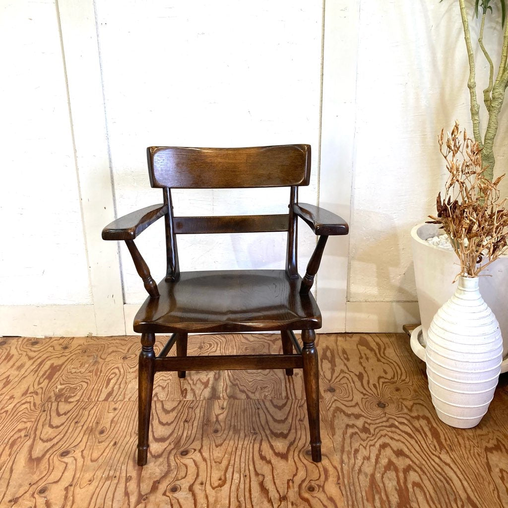 柏木工 ウィルダネスシリーズ アームチェア 飛騨 中古 オーク材 古民家