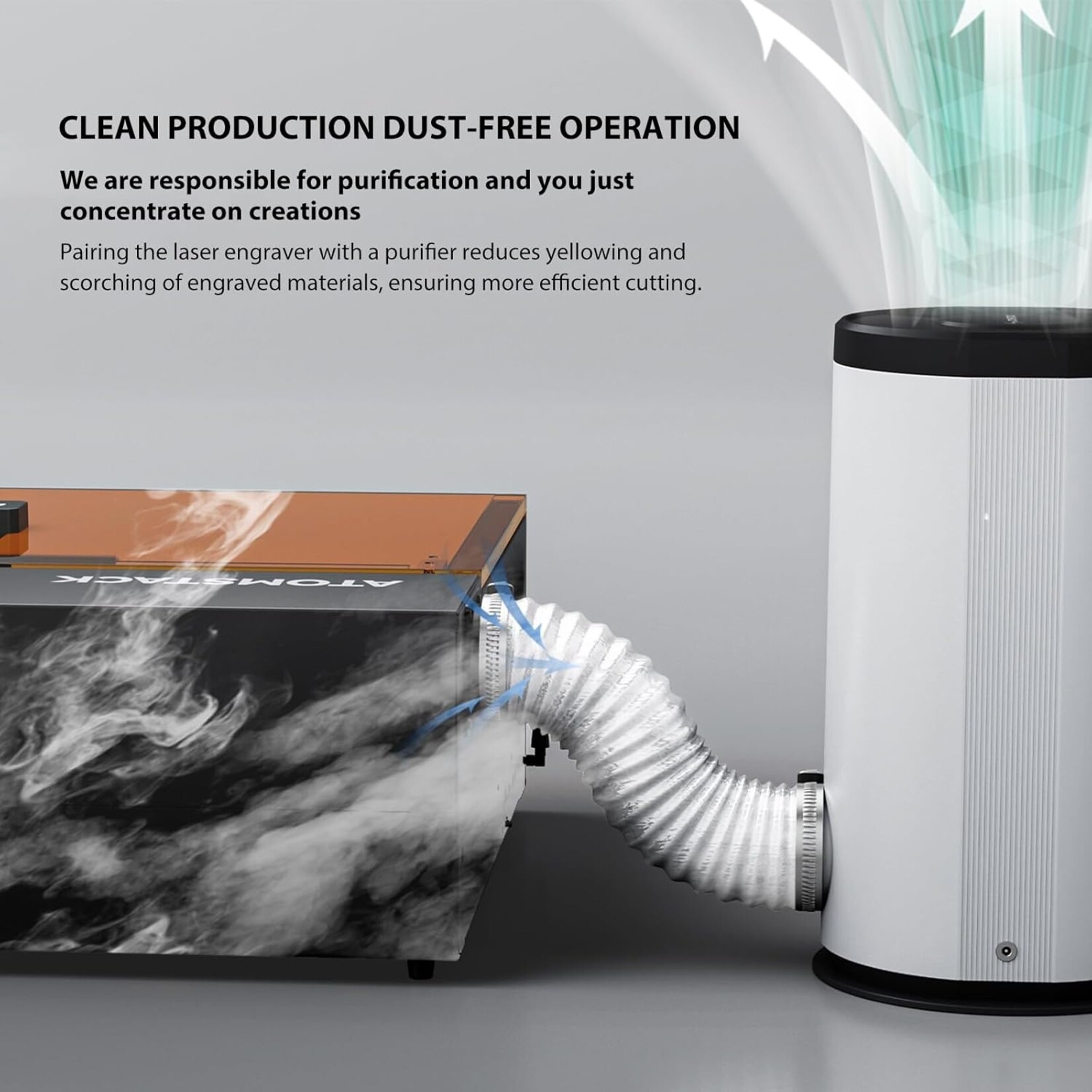 AtomStack D3 Desktop Air Purifier - AtomStack US