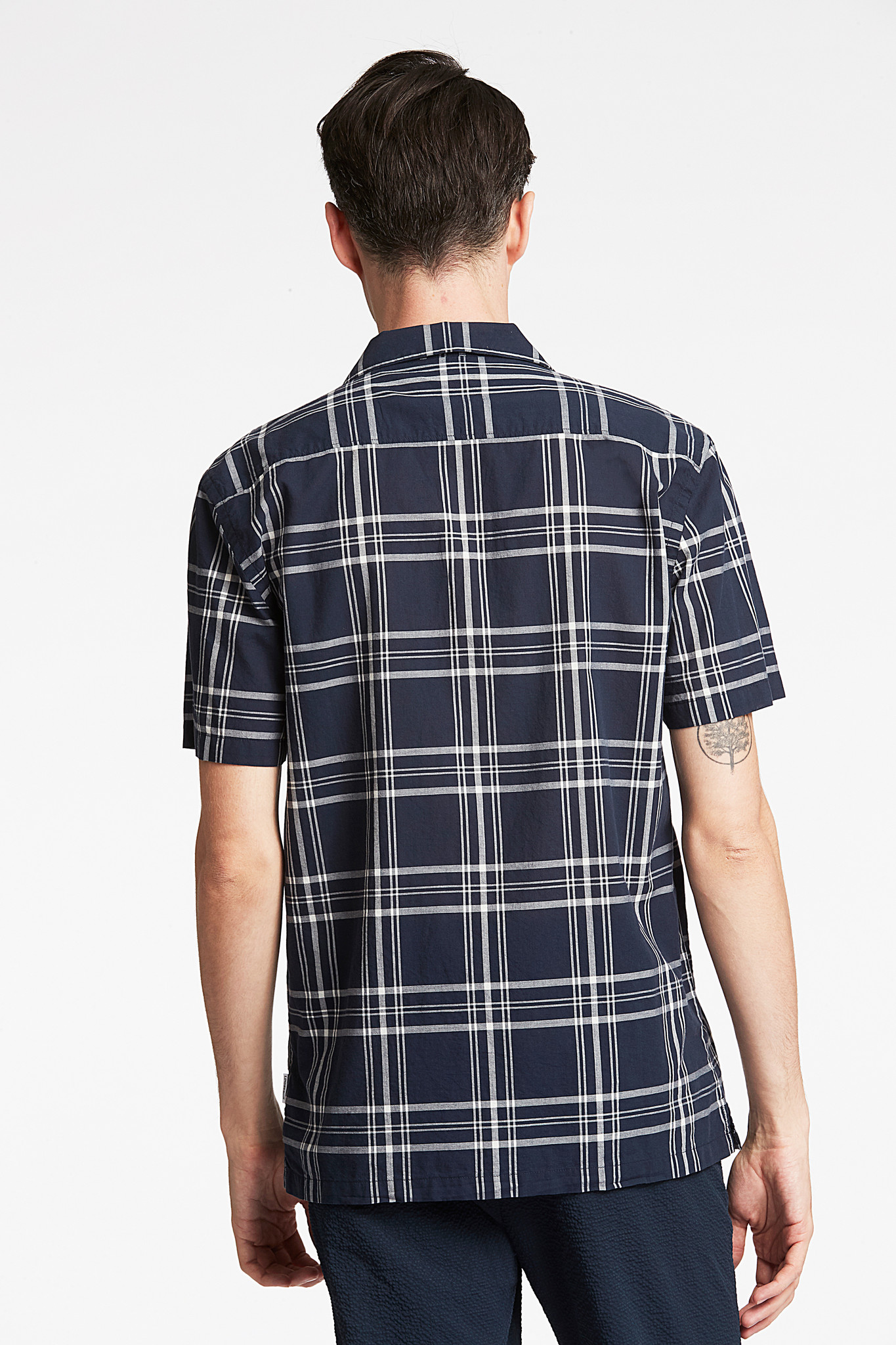 Checked Resort Collar Shirt S/S Style: 30-203333US - LINDBERGH