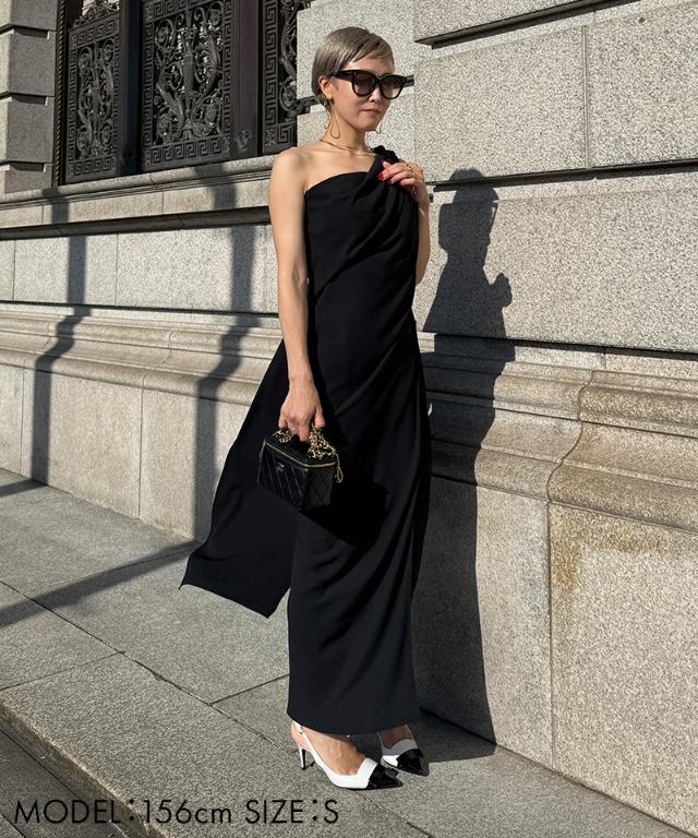 ドレープワンショルダーワンピース｜JENNE(ジェンヌ)公式通販：パリ