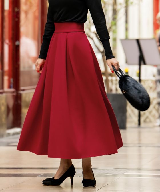 日本製ボリュームタック フレアスカート｜JENNE(ジェンヌ)公式通販