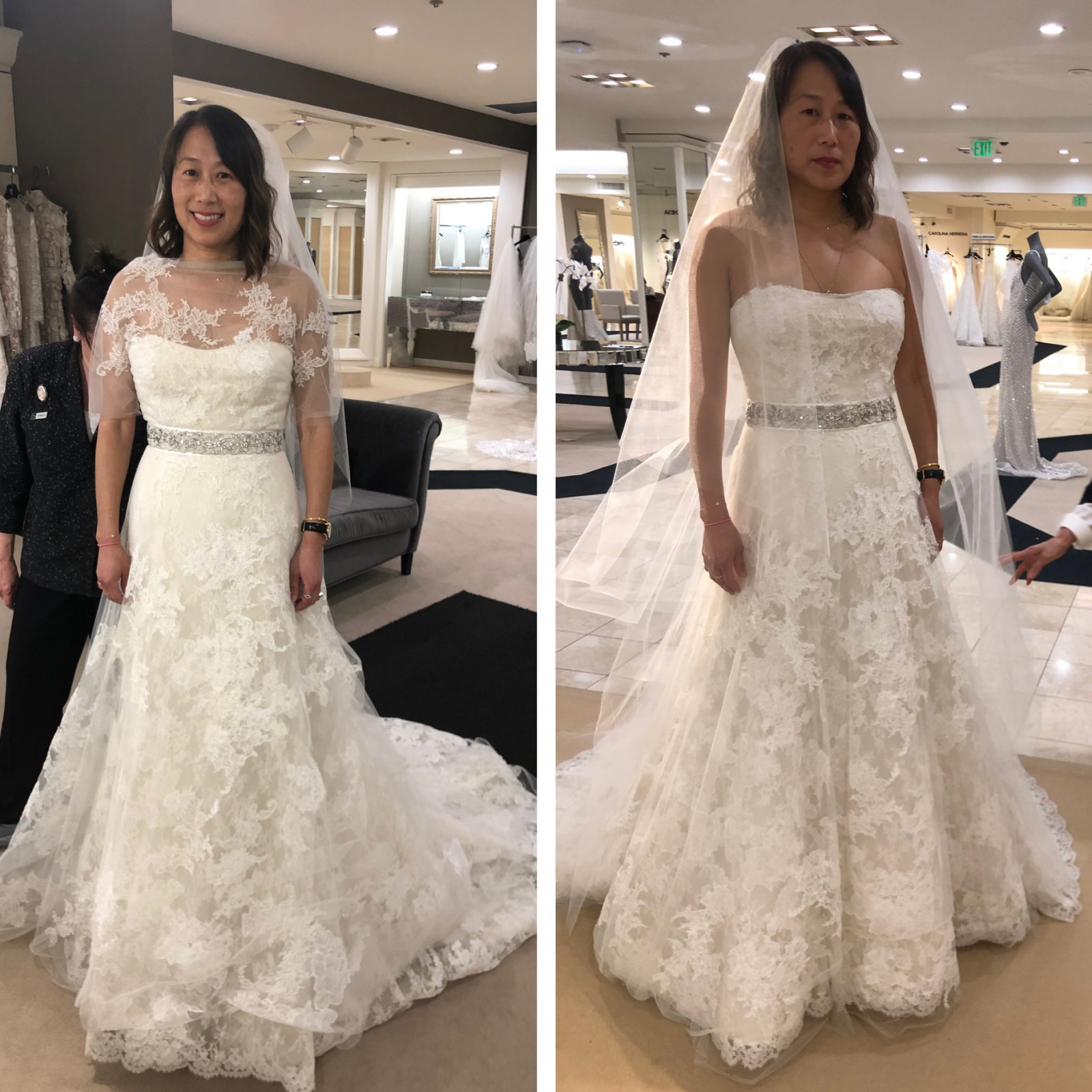 Vera Wang, Esther Wedding Dress Save 52% - Stillwhite