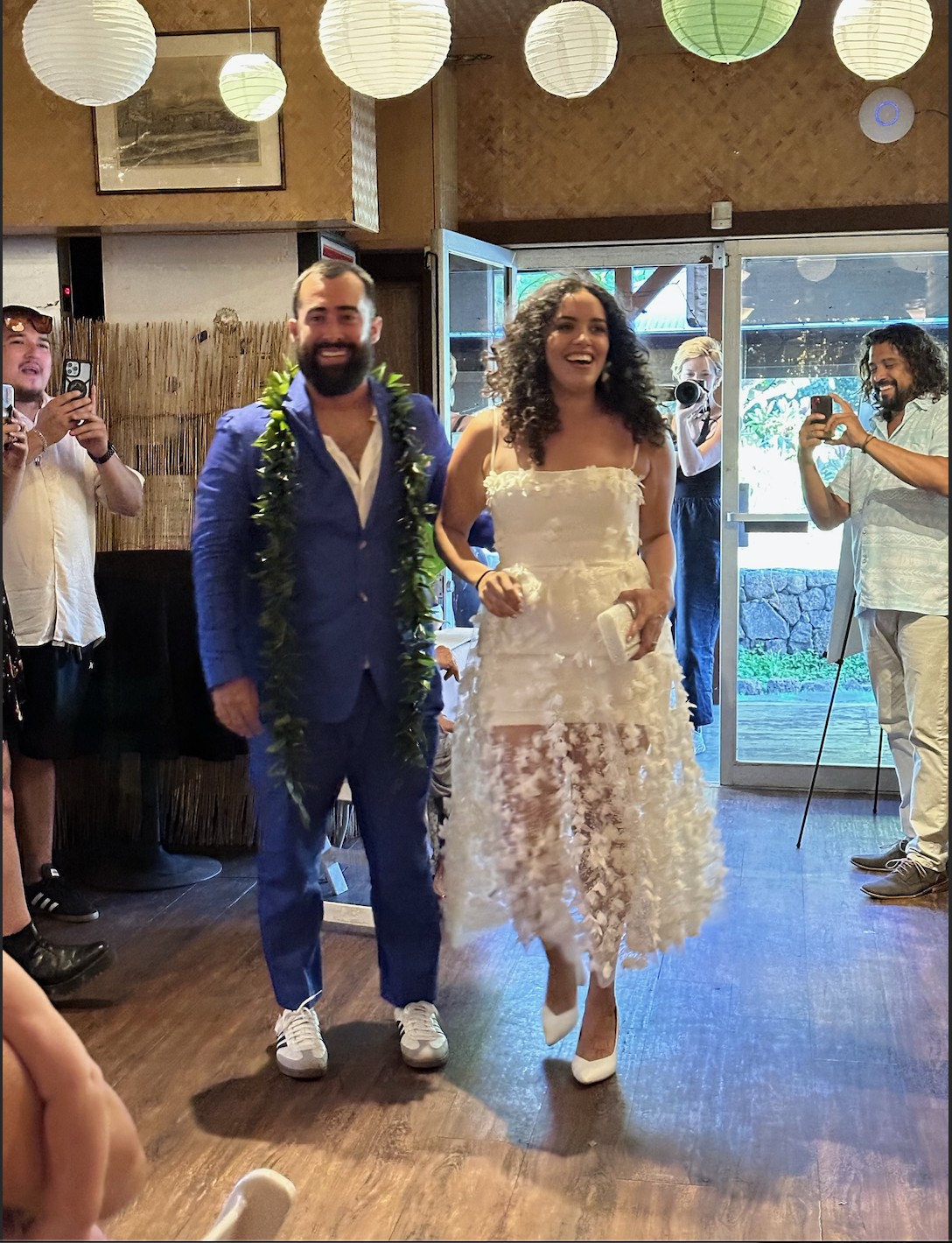 Helsi, Audrey Square-Neck Floral Applique Sheer Midi Dres Wedding