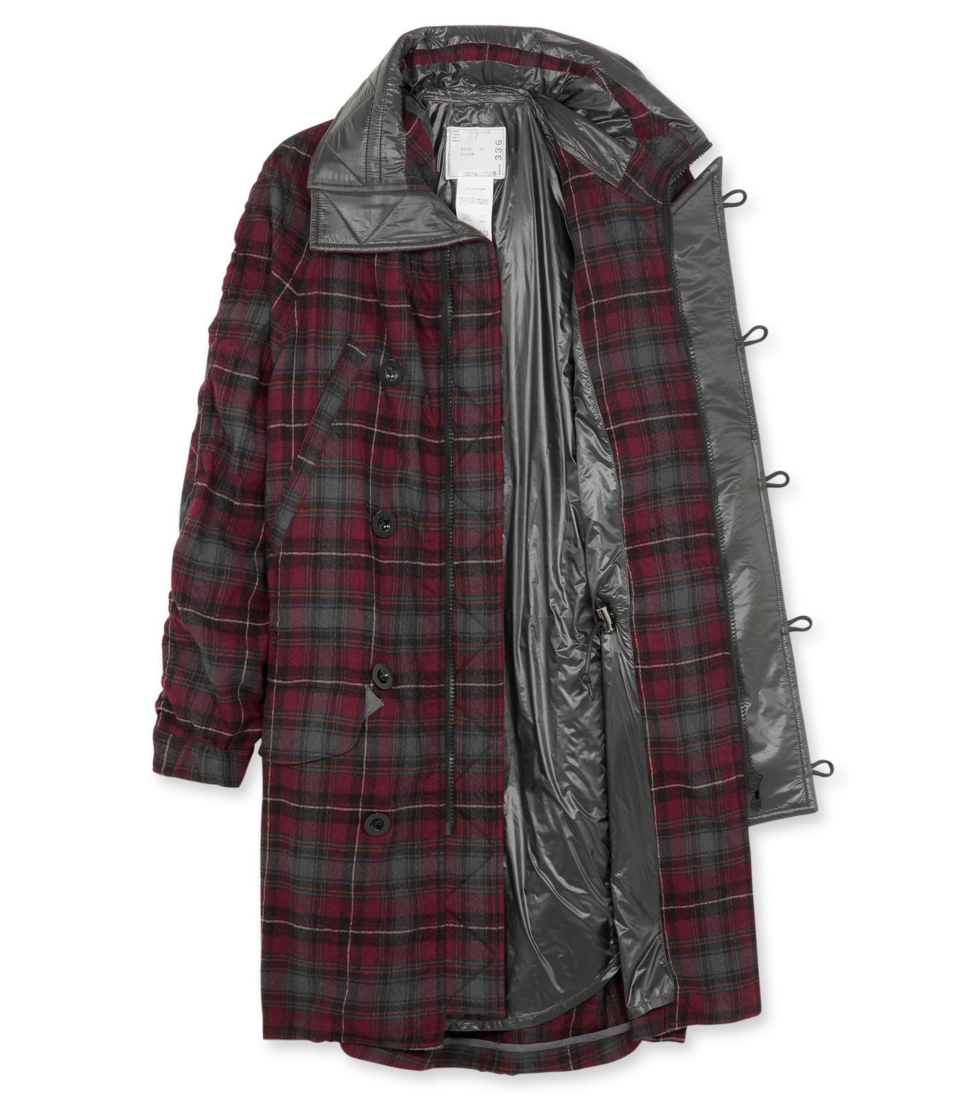 サカイ - sacai | Check coat-Red-1の通販 | RESTIR リステア