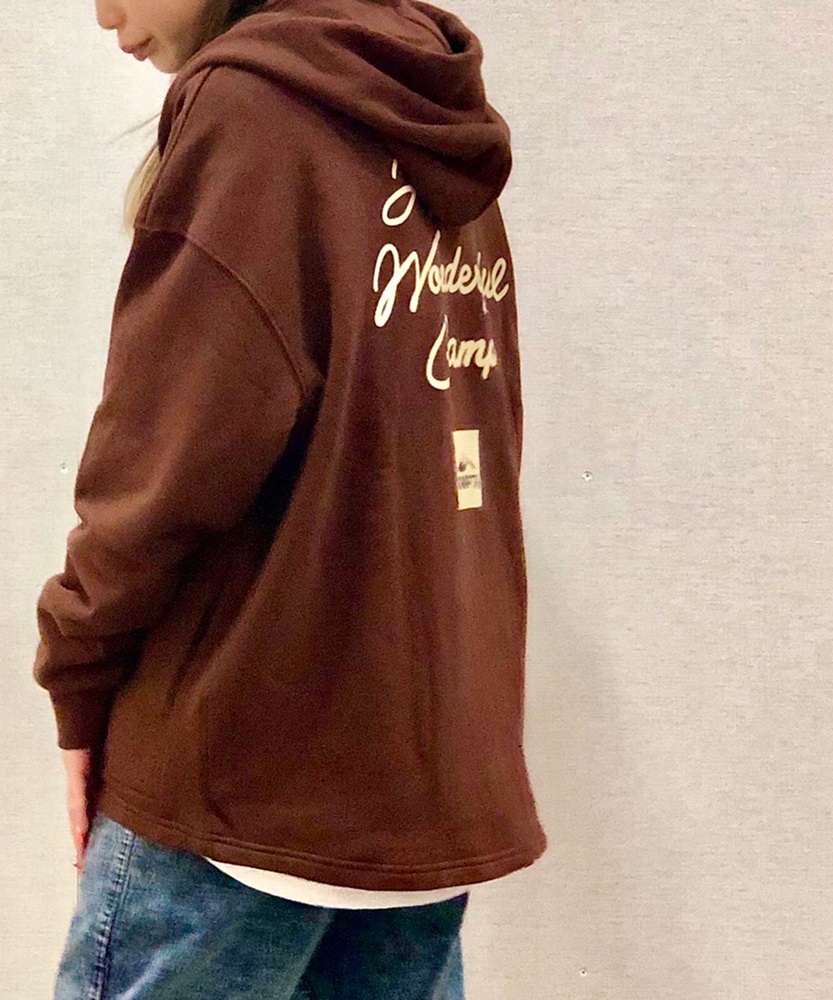 ラビリンス shuryフルジップパーカー ブラウン LABRINS shury