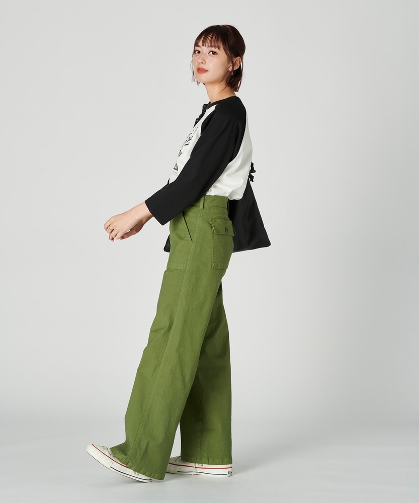 ベイカーパンツ【自宅で試着、返品送料無料】(XS オリーブ): ボトムス