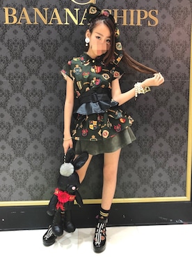 BANANA CHIPSのワンピース/ドレスを使った人気ファッション