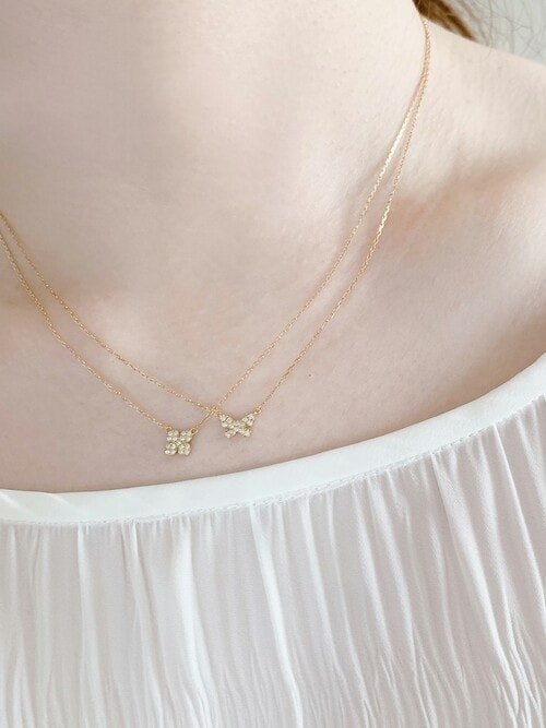 AHKAH（アーカー）の「バタフライパヴェネックレス（ネックレス）」 - WEAR
