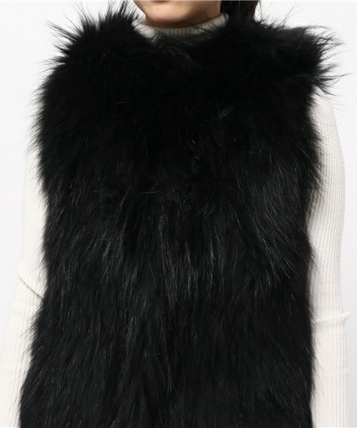 YVES SALOMON（イブサロモン）の「YVES SALOMON フード付ラクーン