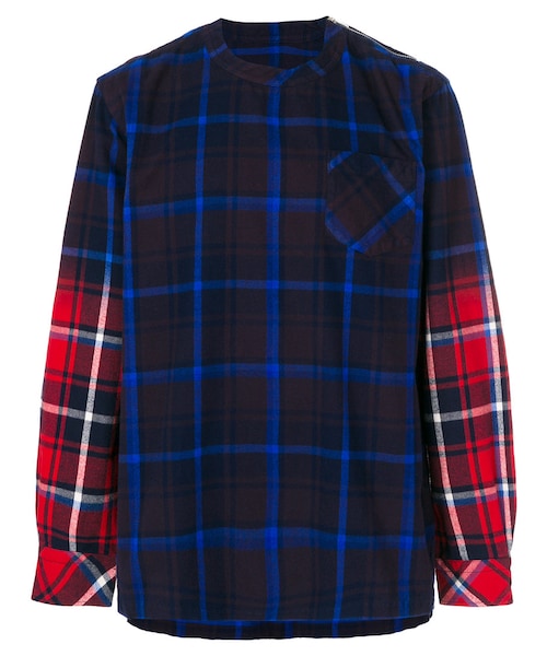 Sacai（サカイ）の「Sacai - グラデーションチェック柄 シャツ - men
